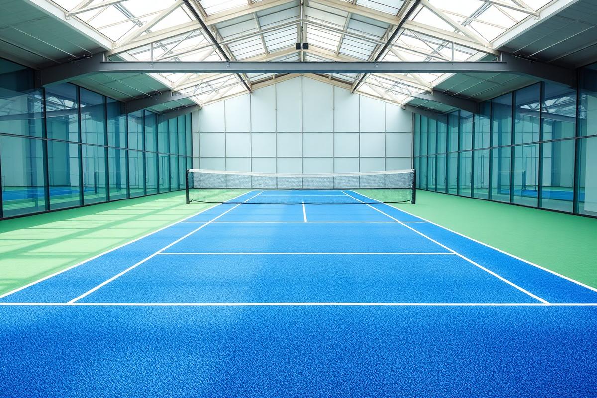 Cancha de pádel moderna